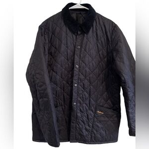 Barbour Men's Black Quilted Shirt Jacket XL